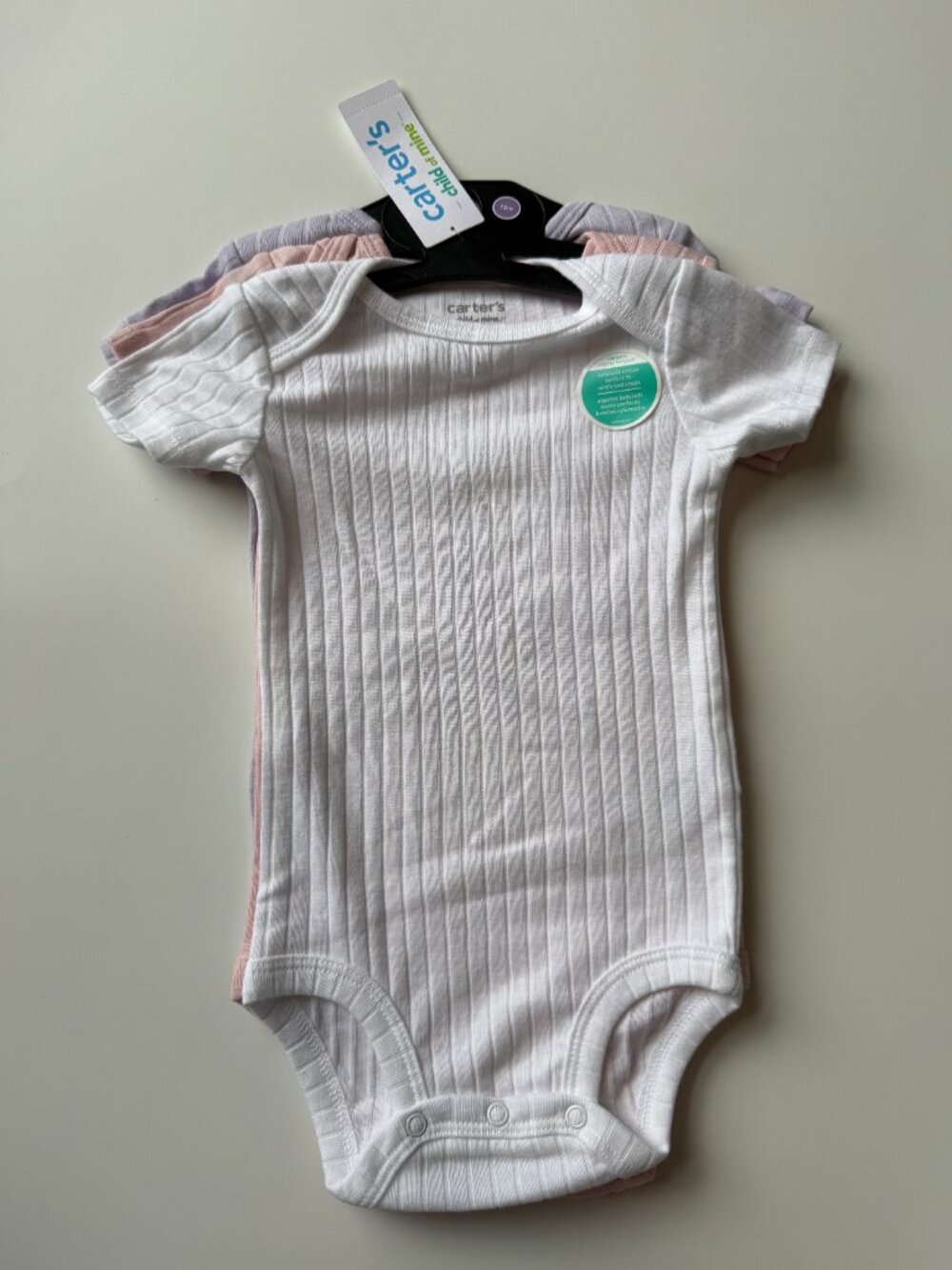 Carter’s Child of Mine 3-Pack Baby Bodysuits 12M NWT - Picture 2 of 5